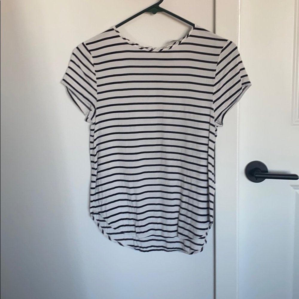 Striped Viscose Top